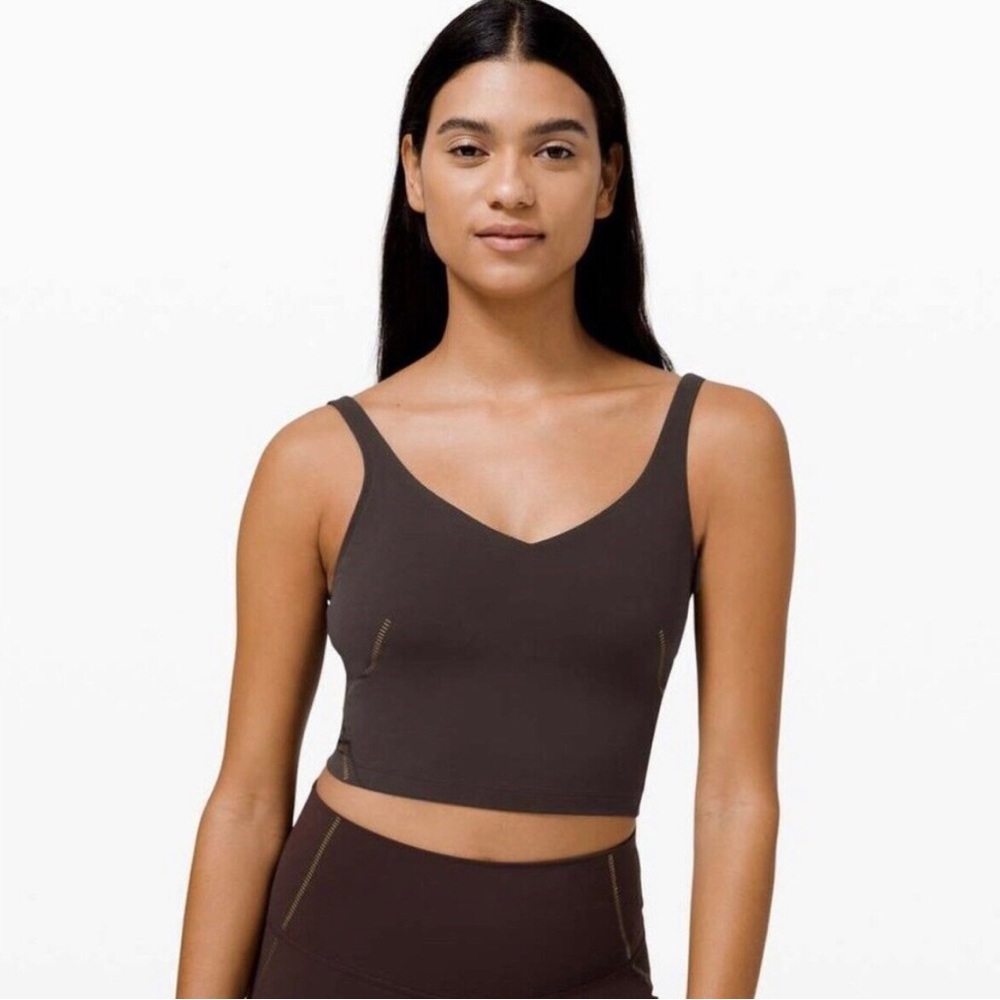 Lululemon Women Align Tank Top Special Edition Nulu Gold French Press Brown